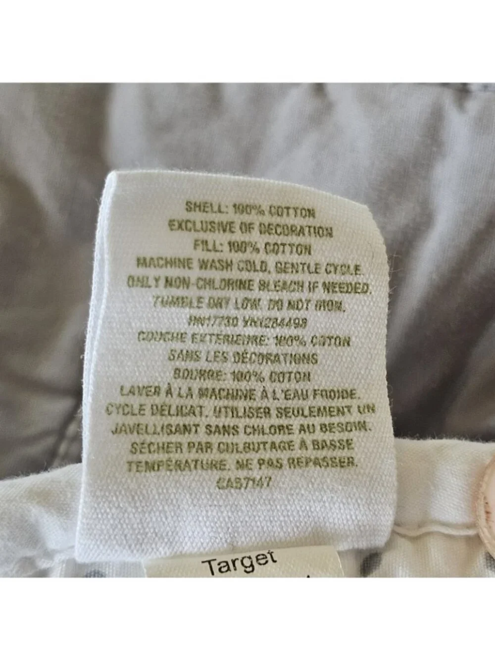 Circo Baby Blanket I Love You Gray White Quilted Polka Dot Cotton Target‎ 2015